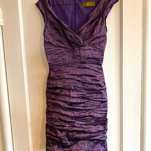 Purple Nicole Miller dress size 8